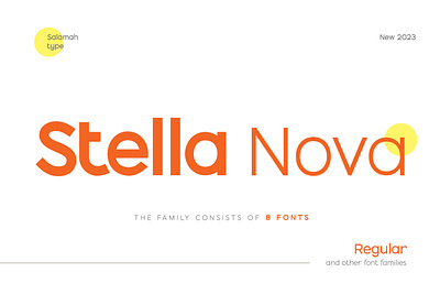 Stella Nova Sans Family Font brand branding creative design font font family logo logo font logotype products sans typeface ui