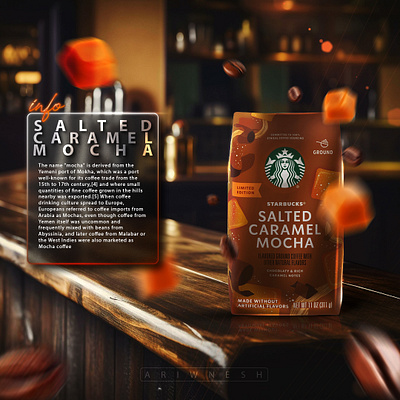 Product Cover SALTED CARAMEL MOCHA branding graphic design