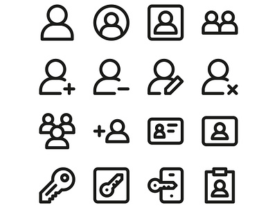 User UI Icons icon icons login symbols ui user ux vector