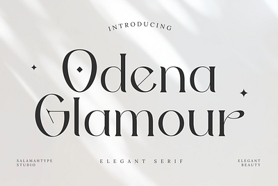 Odena Glamour - Stylish Elegant Font brand branding creative design elegant font font logo logo font logotype products stylish font typeface ui