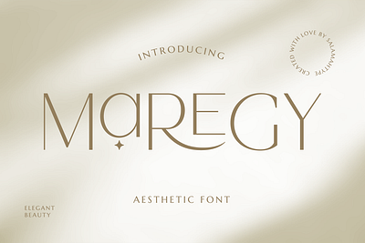 MAREGY - Elegant Font brand branding branding font cool font creative cute font design elegant font font logo logo font logotype products typeface ui