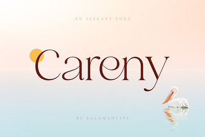 Careny - Elegant Font branding creative design display font elegant font font graphic design illustration logo logo font products stylish font typeface ui