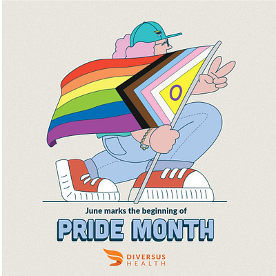 Pride Month Social Media Illustration branding graphic design