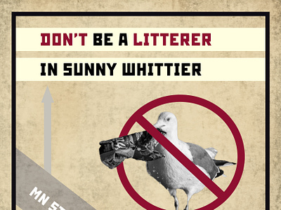 Don't Be A Litterer constructivism design environment government litter neighborhood poster psa public service announcement soviet constructivism