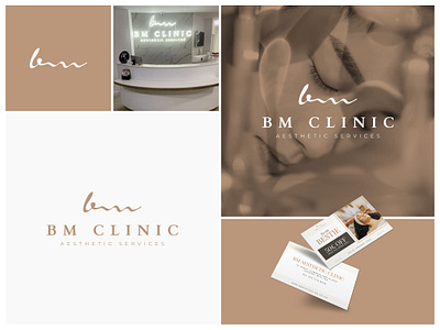 BM Clinic Aesthetic Services Logo Design adobeillustrator aesthetic beauty bmclinic branding brandlogo creativelogo elegant graphic design logo logodesign luxury