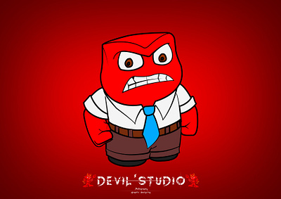Angry Man (inside out) angry angry man animation cute cute animation cute illustration graphic desgning graphic design illustration illustration animation inside out inside out 2 insideout insideout2 movie mr mr red red redish