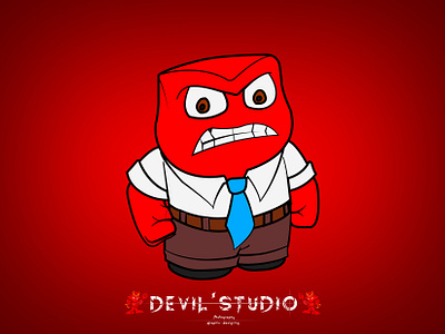 Angry Man (inside out) angry angry man animation cute cute animation cute illustration graphic desgning graphic design illustration illustration animation inside out inside out 2 insideout insideout2 movie mr mr red red redish