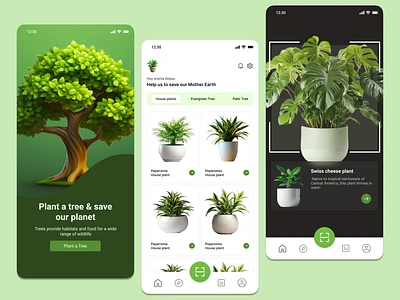 Mobile App UI Design app design creativedesign design designthinking digitaldesign figma mobile app mobileappdesign plant app ui ui ui ux design uiux ux uxinspiration webapp