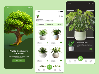 Mobile App UI Design app design creativedesign design designthinking digitaldesign figma mobile app mobileappdesign plant app ui ui ui ux design uiux ux uxinspiration webapp
