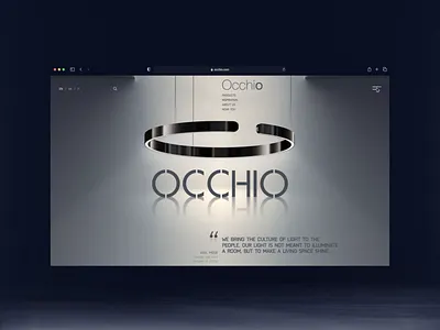 OCCHIO | Redesign website | Menu animation branding design interaction design main page menu motion graphics motion ui motiondesign ui ui animation uidesign user experience user interface ux web web design