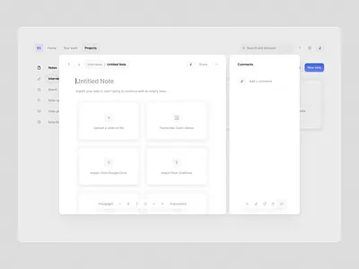 New document modal app design branding clean dashboard dashboard design minimal minimalist modal modal design new document notebook product design saas saas design ui ux web web app web app design web design