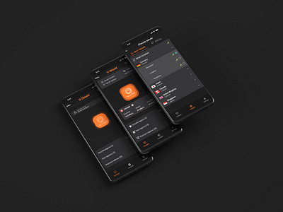 VPN mobile application design antivirus branding d monitoring design figma id protection ios app ios widgets mobile mobile vpn privacy product design server settings ui ux vpn app vpn app ui vpn mobile widget design