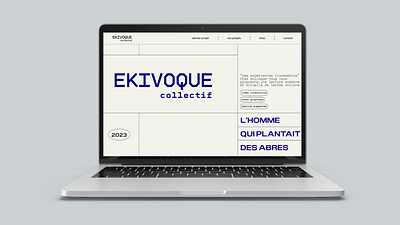 Ekivoque Collectif branding desktop figma mobile prototyping ui design ux design
