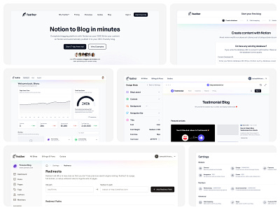 Feather — Showcase components dashboard landing page product product design product ui saas settings ui ui design ux ux design web web app web design website