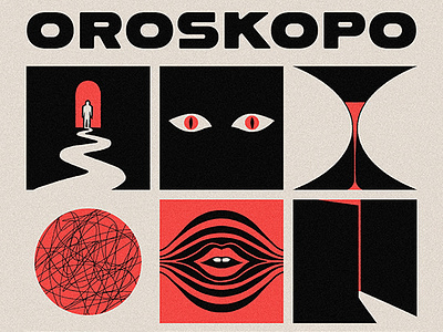 OROSKOPO KOLLETTIVO - JUNE 2024 darkaesthetic darkart design horoscope illustration illustrator june minimal procreate