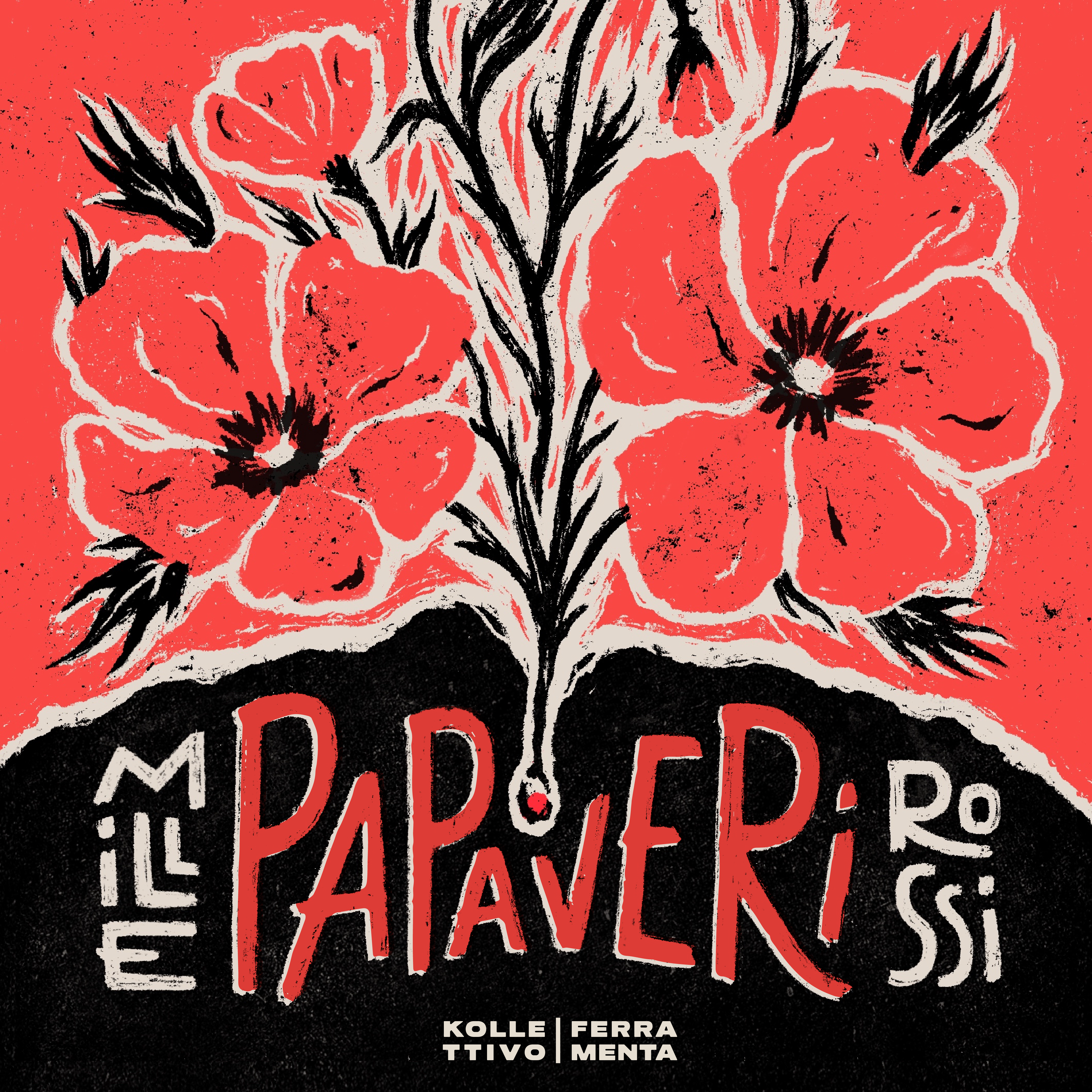 MILLE PAPAVERI ROSSI - Guerrilla Gardening Campaign branding design flowers illustration illustrator ink linocut poppies procreate
