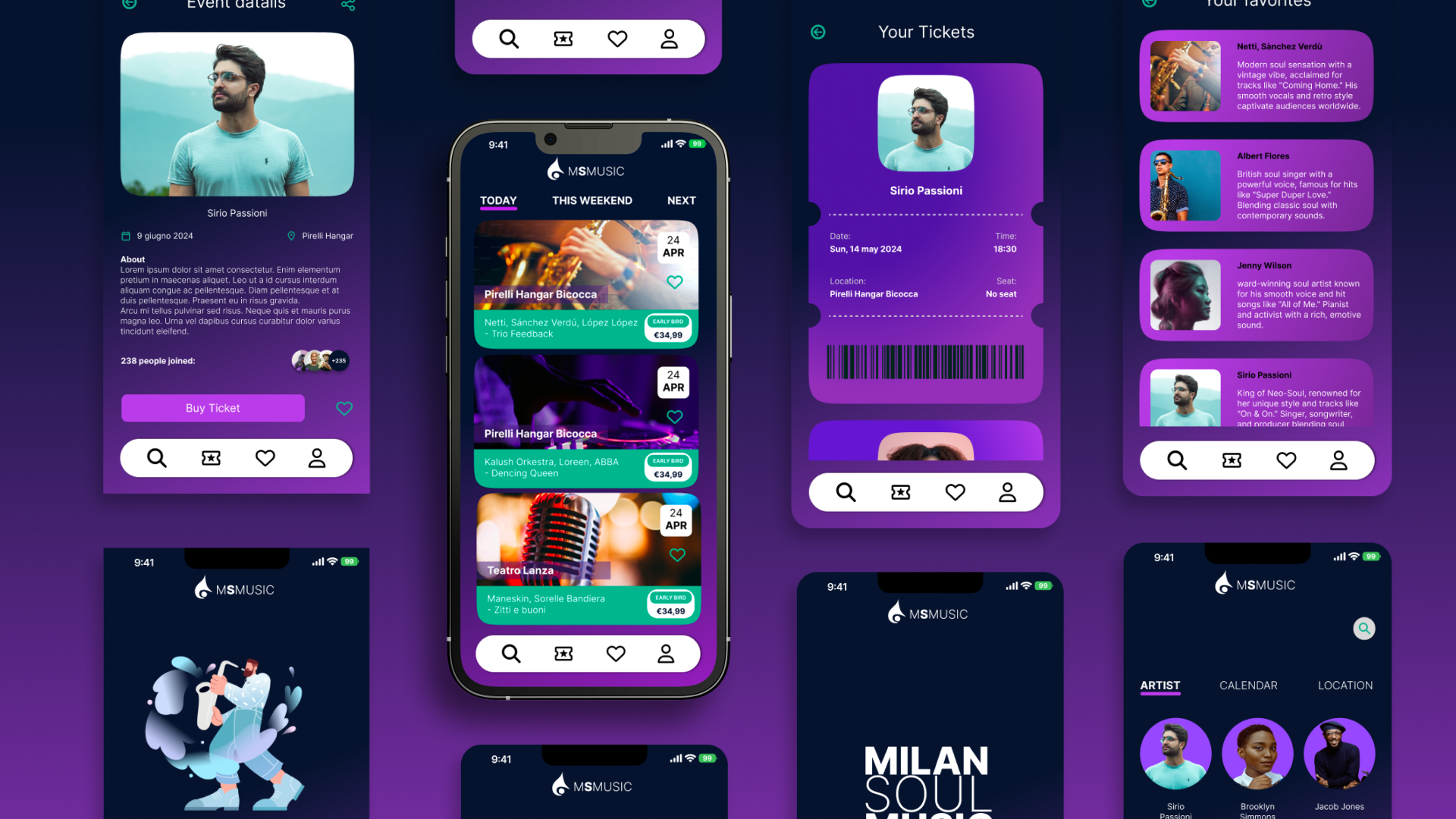 Event App by Marco Dal Molin on Dribbble