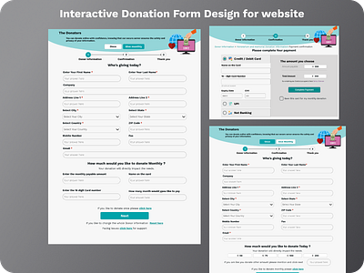 Form Design for the website figma form design ui website