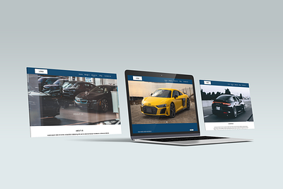 Car Showroom Website Mockup design figma ui