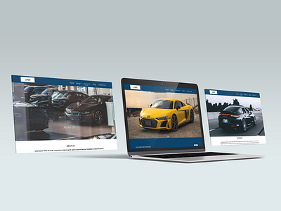 Car Showroom Website Mockup design figma ui