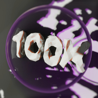 100K 3d animation graphic design motion graphics