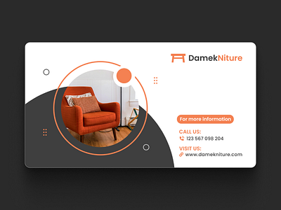 Furniture Visiting Card Design Concept advertisement card design photoshop