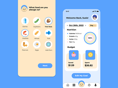 Health Tracking App Design app design branding color health tracking ui