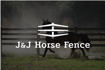J&J Horse Fence Logo brand brand designer branding design logo logo design logo designer