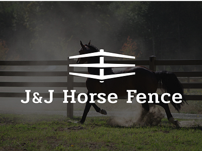 J&J Horse Fence Logo brand brand designer branding design logo logo design logo designer
