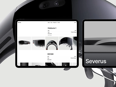 Severus / Tablet version 2 design ui ux web design