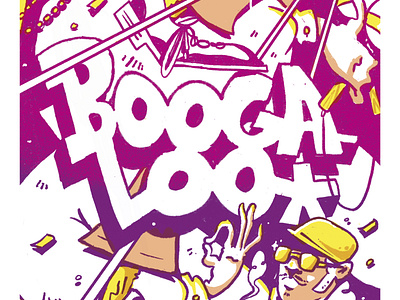 Boogaloo * artwork cartel character color gig poster illustration lettering music poster salsa