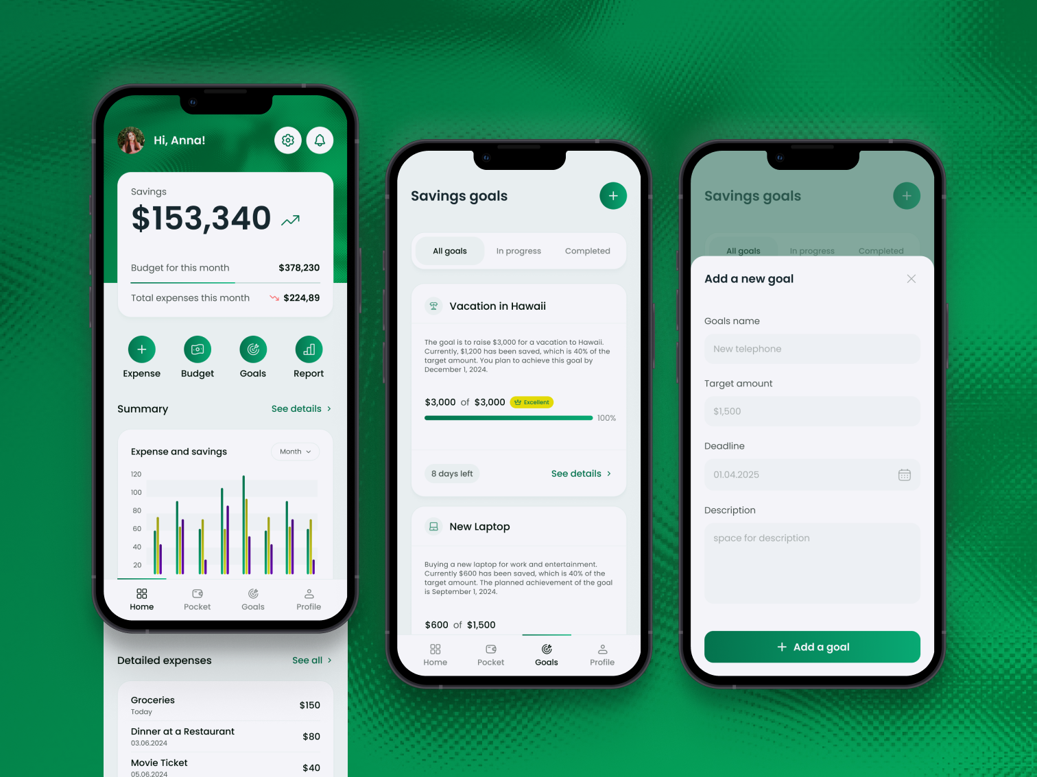 Personal finance management app project by Eliza Grabowska on Dribbble