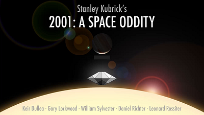 2001: A Space Oddity - Animated Poster after effects animated poster animation graphic design motion graphics typography