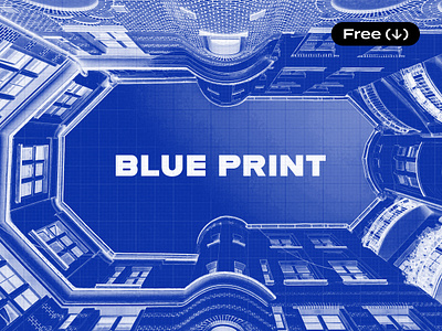 Blue Ink Print Photo Effect architecture blue blueprint download drawing effect free freebie grid ink mesh painting photo photoshop pixelbuddha print psd sketch sketching template