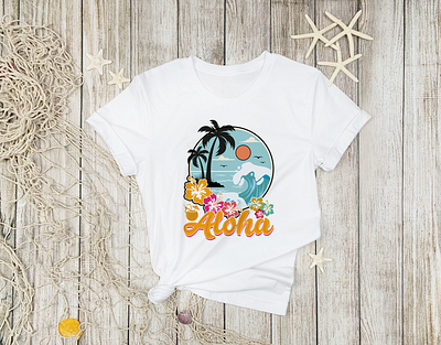 ALOHA BEACH SUMMER T-SHIRT DESIGN alohabeach alohalife alohashirt alohasummer alohavibes apparel beachfashion beachlife beachlovers beachstyle beachwear beachyvibes graphic design illustration summerfashion summeroutfit summertee summervibes tropicalstyle tropicaltee