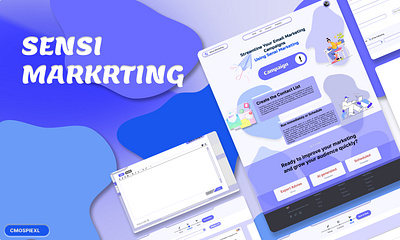 Sensi marketing Web UI branding figma graphic design illustration logo ui uiux user experience vector