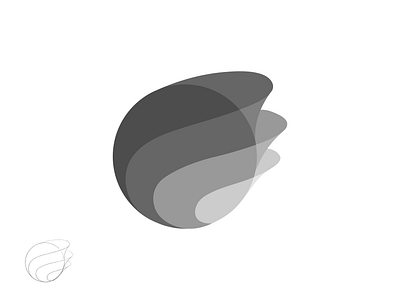 Logo Exploration | Layers - Circular - Flow 3d brand brand design circle clean logo ellipse logo face flow grey scale identity layers logo mark modern peel sketch symbol visual identity