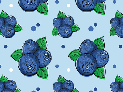 Blueberry Pattern blueberry design pattern pattern design surface design wallpaper