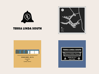 Terra Linda South Eichler Community - custom artwork architecture custom signage house drawing illustration logo logo design map design mcm mid century modern mockups vector vector art vector design vector illustration