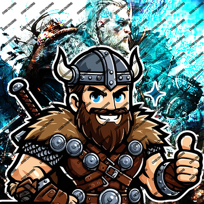 The Viking Character 3d animation branding graphic design motion graphics ui