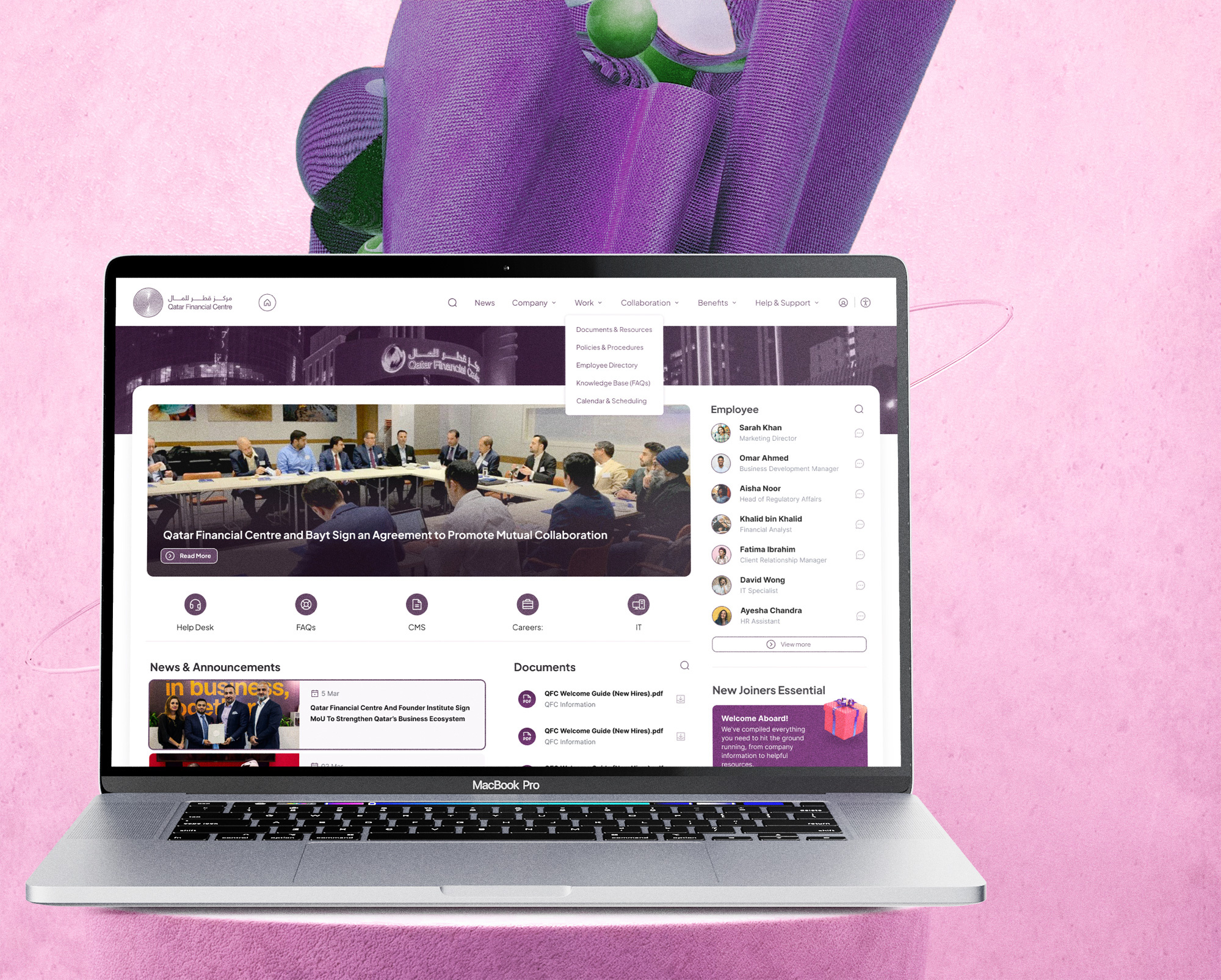 Intranet Page intranet ui