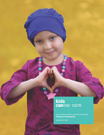 Kids Cancer Care fundraising deliverables alberta branding copywriting design graphic design nonprofit print production