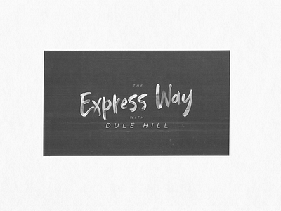 The Express Way with Dulé Hill animation branding graphic design logo motion graphics