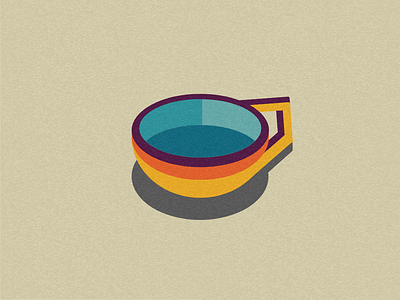 Morning Drink coffee colourful cup design energetic fun illusion illustration layout minimal monday morning shadow starbucks tasty tea texture vibe vibrant water