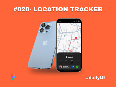 Location Tracker |#dailyUI| branding dailyui deliveryapp design figma graphic design illustration locationtracker logo ui ux vector