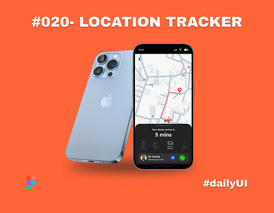 Location Tracker |#dailyUI| branding dailyui deliveryapp design figma graphic design illustration locationtracker logo ui ux vector