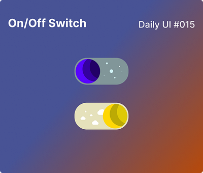 Daily UI 015 - On/Off Switch branding dailyui design ui