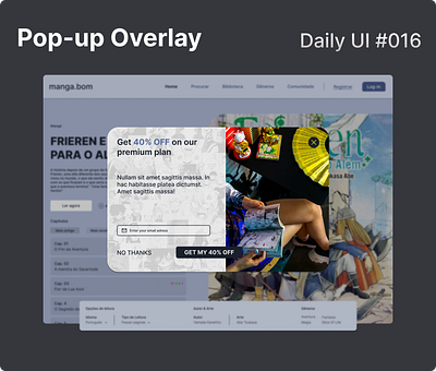 Daily UI 016 - Pop-up Overlay branding dailyui design ui