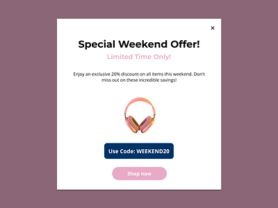 Pop-up UI Animation for your Special Offers! 🩷 animation figma ui visualdesign