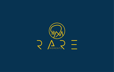 RARE MOMENTS branding graphic design logo